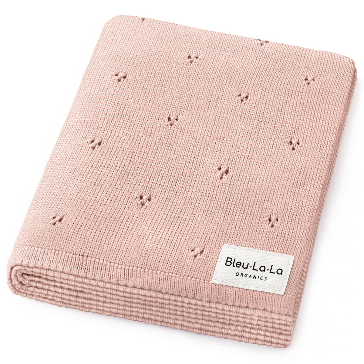 100% Organic Cotton Pointelle Swaddle Receiving Baby Blanket: Ballet Slipper