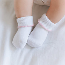  Calcetines Essentials - Borde rosa
