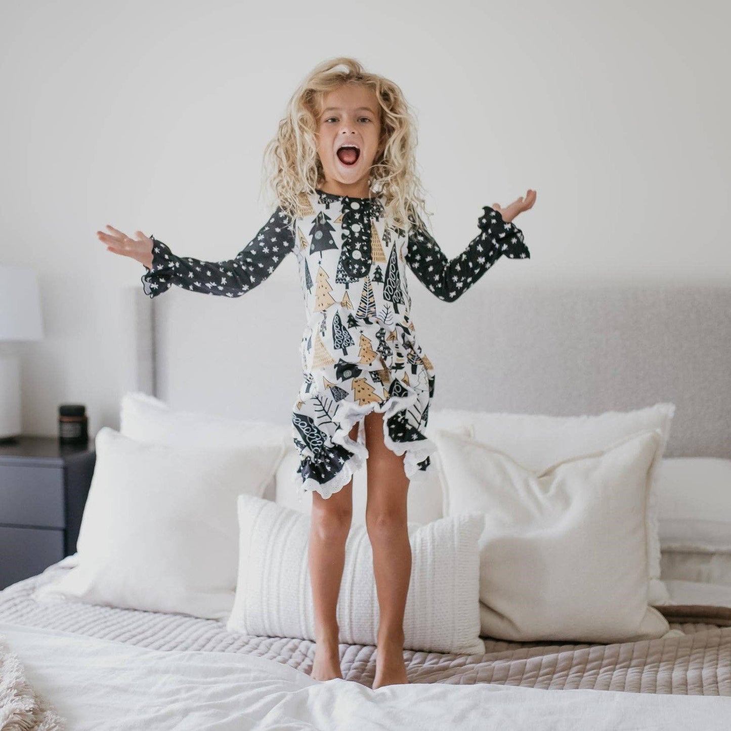 Gold Tree Christmas Lounge Gown