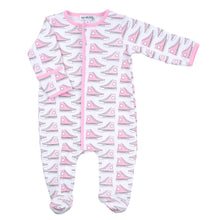  Sneakers Pink Printed Footie
