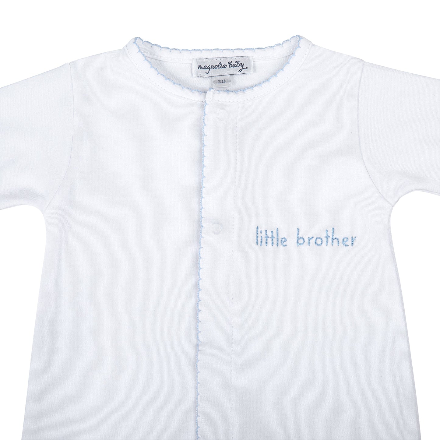 Little Brother Embroidered Converter Blue Magnolia Baby 