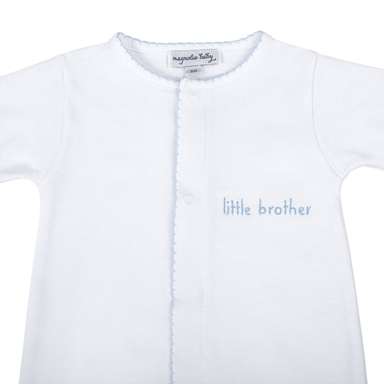 Little Brother Embroidered Converter Blue Magnolia Baby 