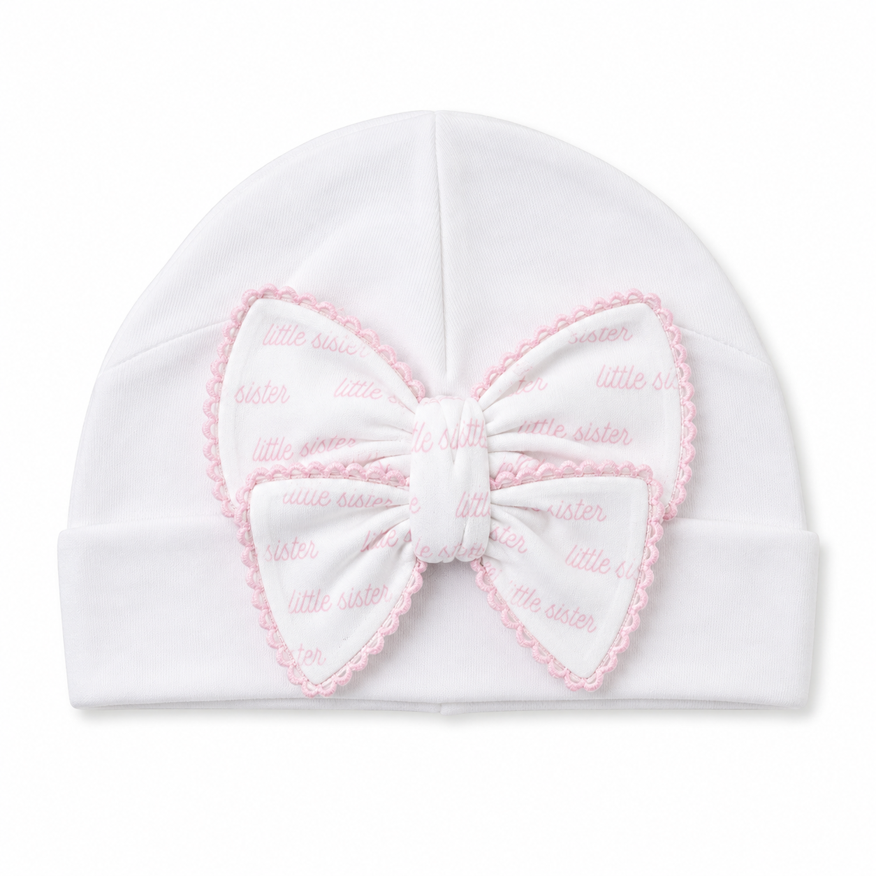 Little Sister Print Bow Hat