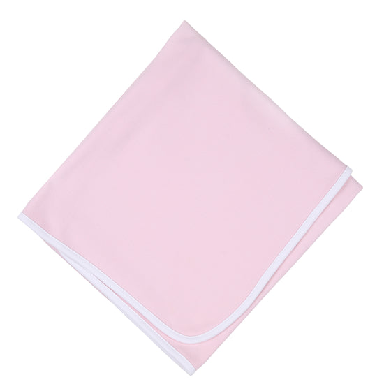 Simply Solids Pink Receiving Blanket