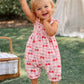 Muslin Smocked Playsuit - Ginger Cherries