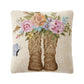 Cowboy Boots & Roses Pillow