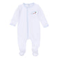 Sweet St Nick Applique Footie - Light Blue - Magnolia Baby Boy