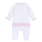 Sweet St Nick Applique Ruffle Footie - Pink - Magnolia Baby Girl
