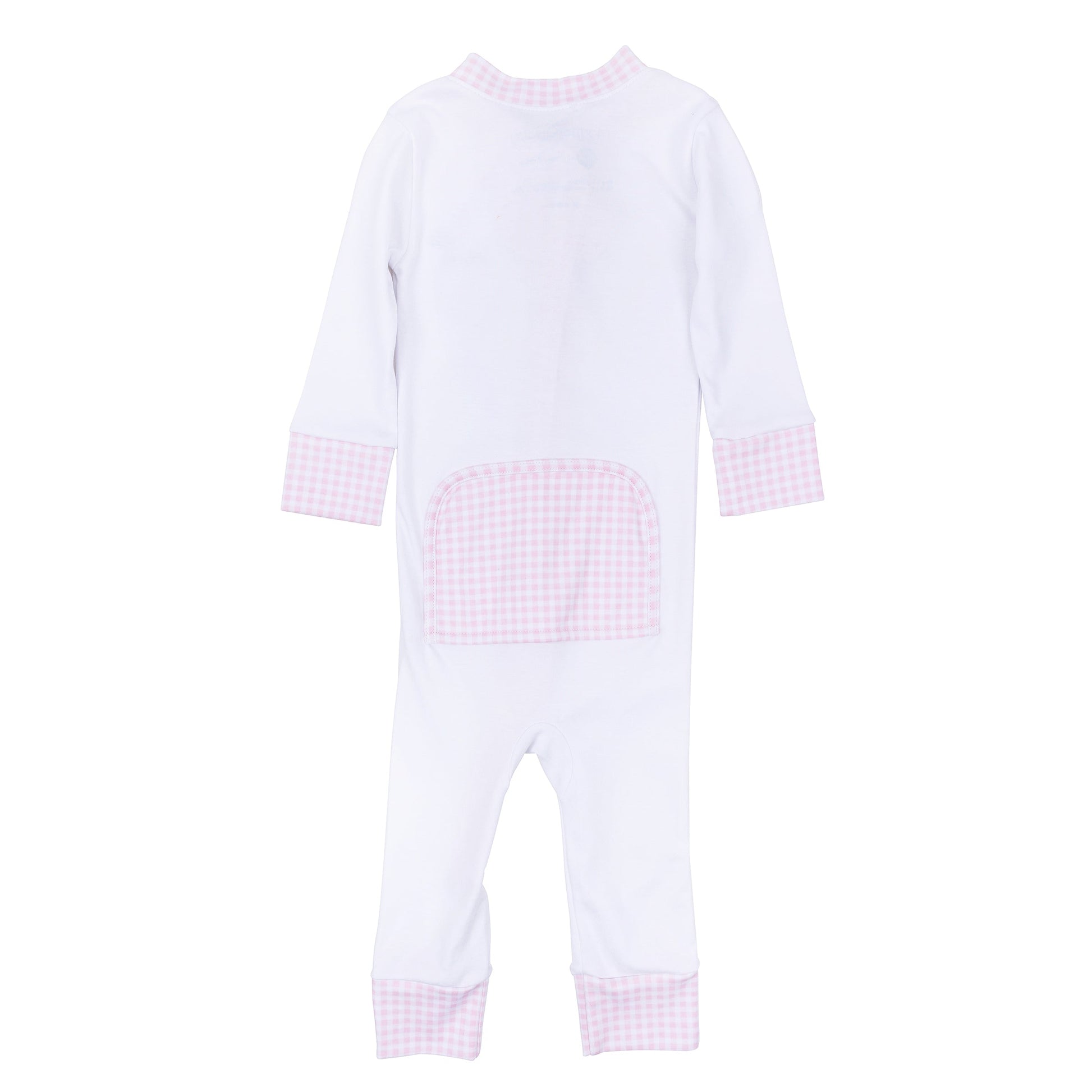 Sweet St Nick Applique Zip Pajamas - Pink - Magnolia Baby Girl