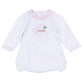 Sweet St Nick Applique Ruffle Long Sleeve Bubble - Pink - Magnolia Baby Girl