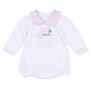 Sweet St Nick Applique Collared Bubble - Pink - Magnolia Baby Girl