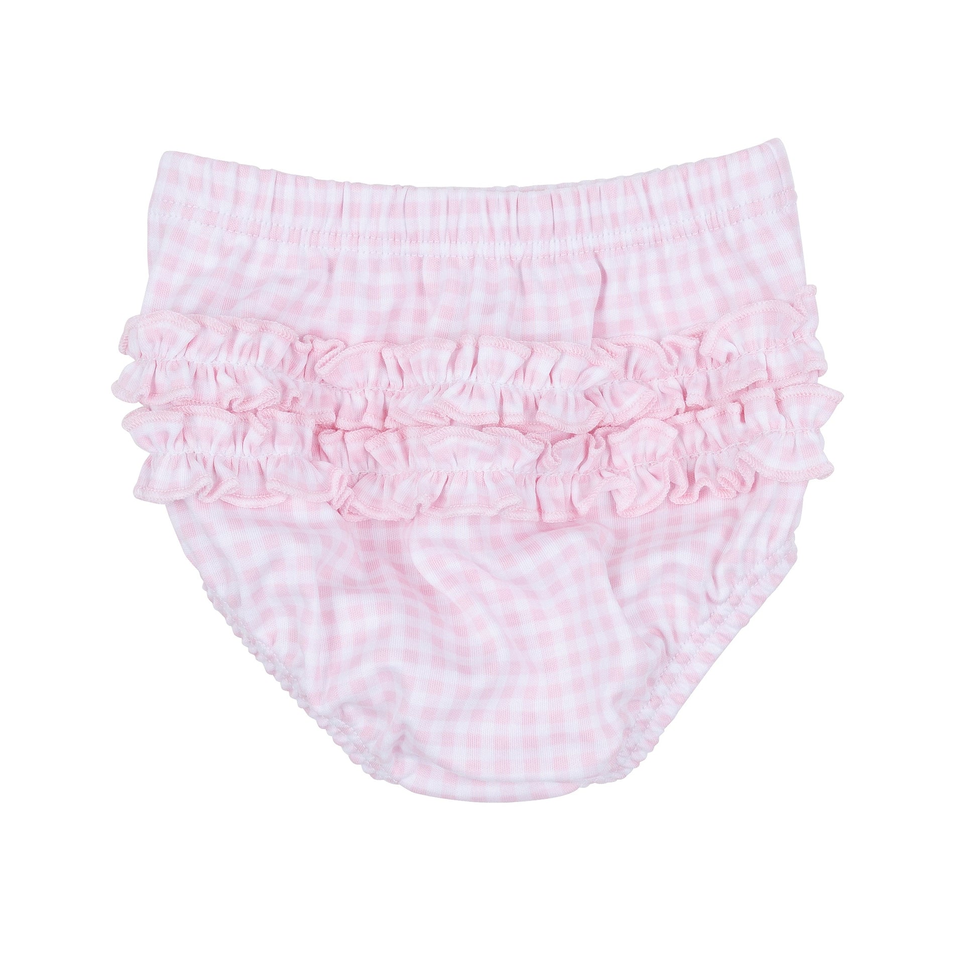 Sweet St Nick Applique Ruffle Diaper Cover Set - Pink - Magnolia Baby Girl