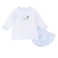 Sweet St Nick Applique Diaper Cover Set - Light Blue - Magnolia Baby Boy