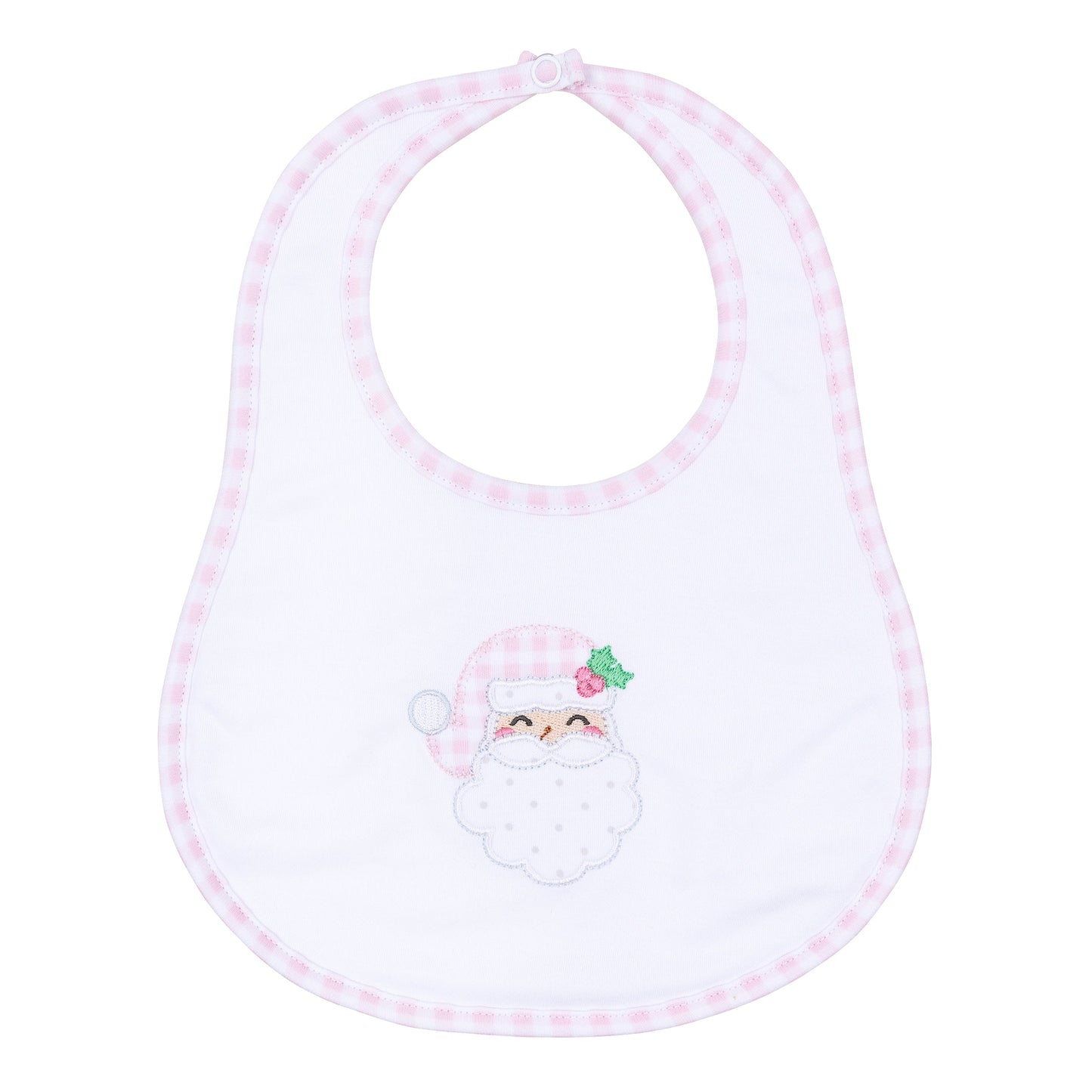 Sweet St Nick Applique Bib - Pink - Magnolia Baby Girl