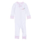 Sweet St Nick Applique Zip Pajamas - Pink - Magnolia Baby Girl