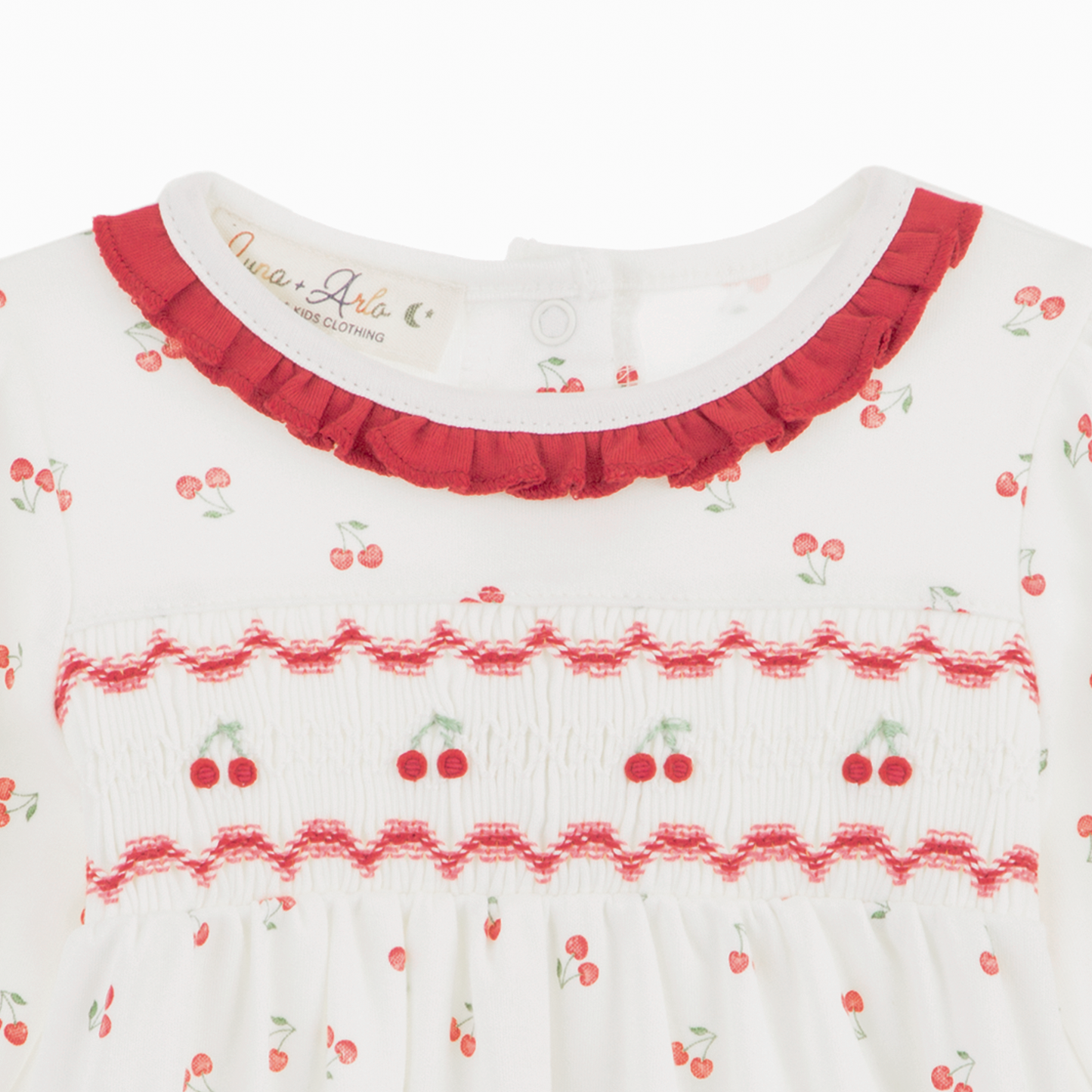 Cherry Grove Smocked Gathered Gown