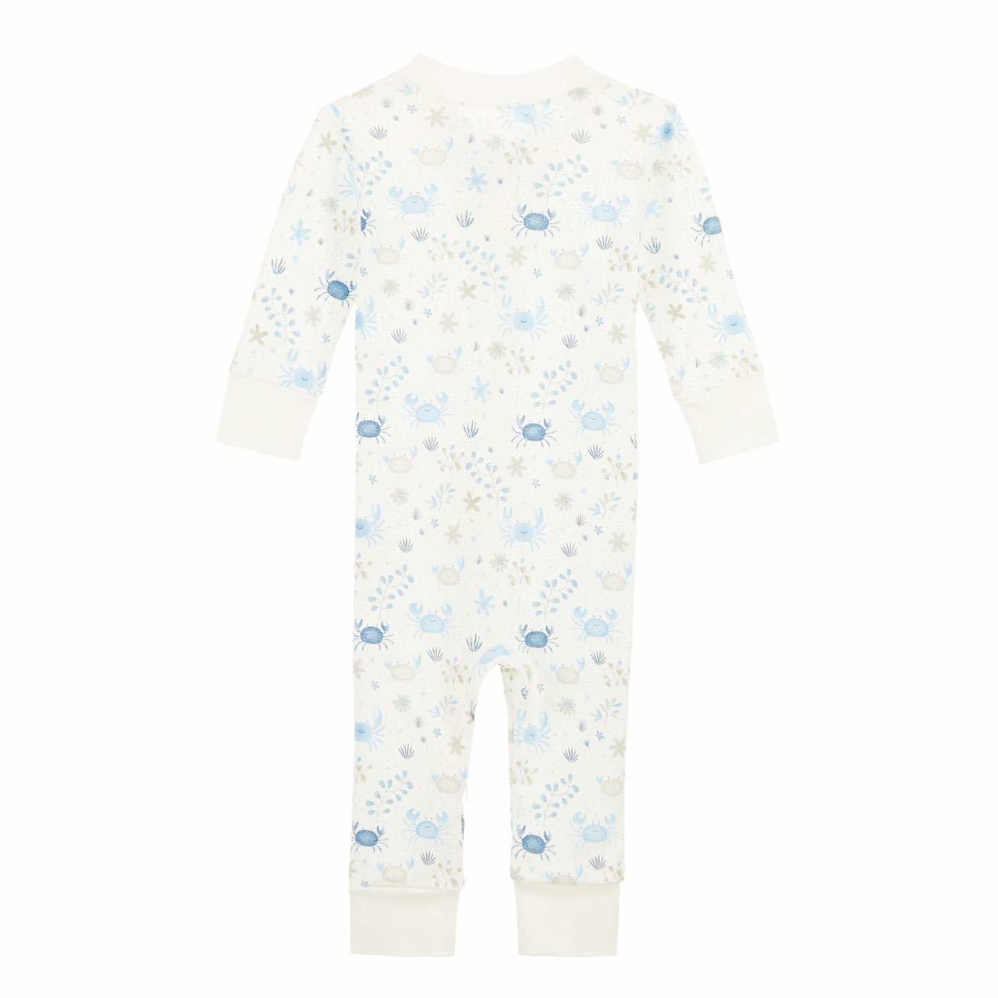 Crabby Cove Zip Pajamas - Sky