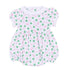 Sweet Clover Print Ruffle Short Sleeve Bubble - Magnolia Baby Girl
