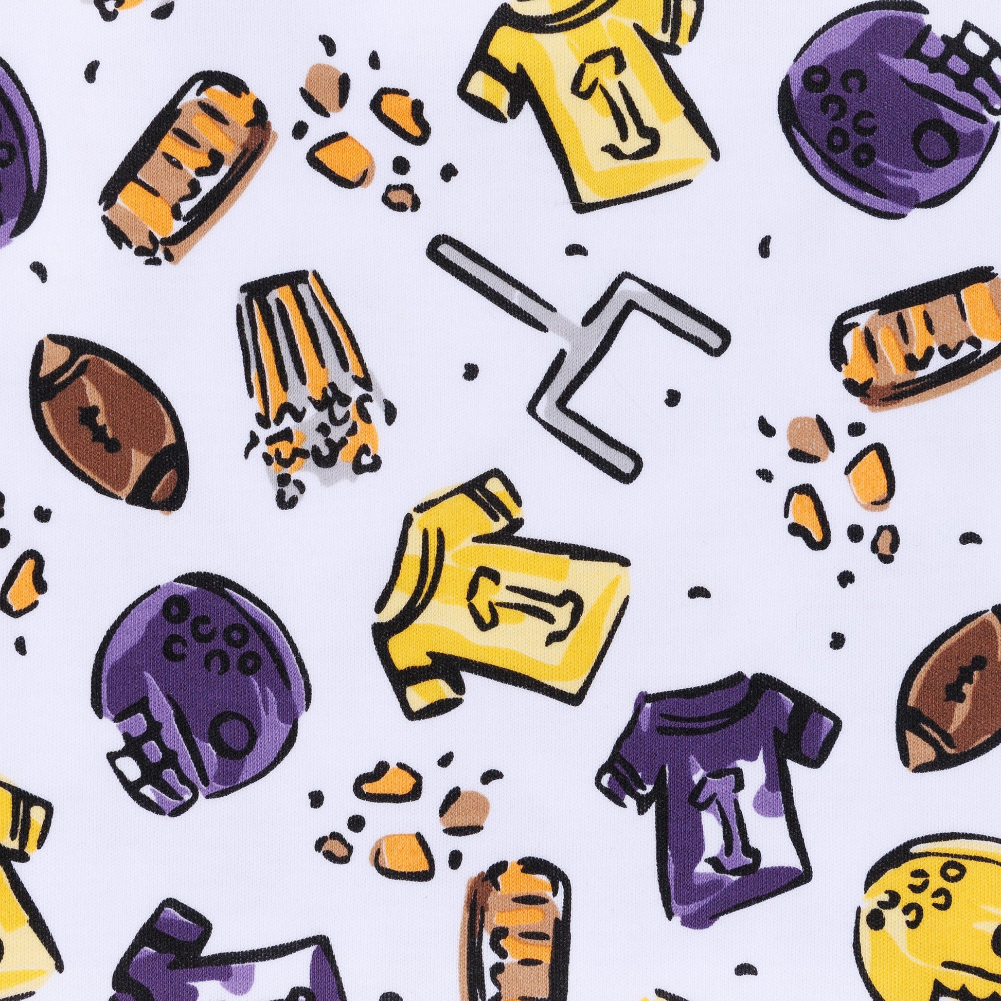 Future Draft Picks Short Sleeve Bubble - Purple Gold - Magnolia Baby Boy