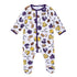 Future Draft Picks Footie - Purple Gold - Magnolia Baby Unisex