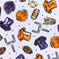 Future Draft Picks Short Pajamas - Orange Purple - Magnolia Baby Unisex
