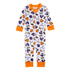 Future Draft Picks Zip Pajamas - Orange Purple - Magnolia Baby Unisex