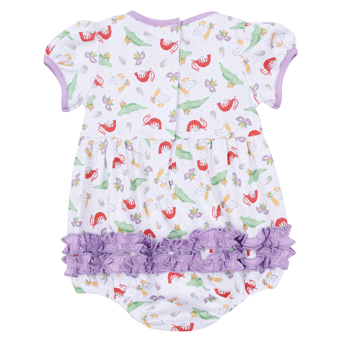 Bayou Pals Print Ruffle Bubble - Magnolia Baby Girl