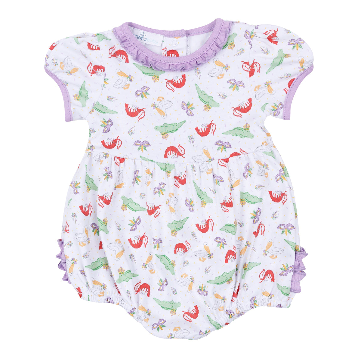 Bayou Pals Print Ruffle Bubble - Magnolia Baby Girl