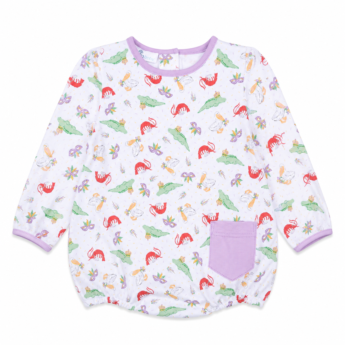 Bayou Pals Print Long Sleeve Bubble
