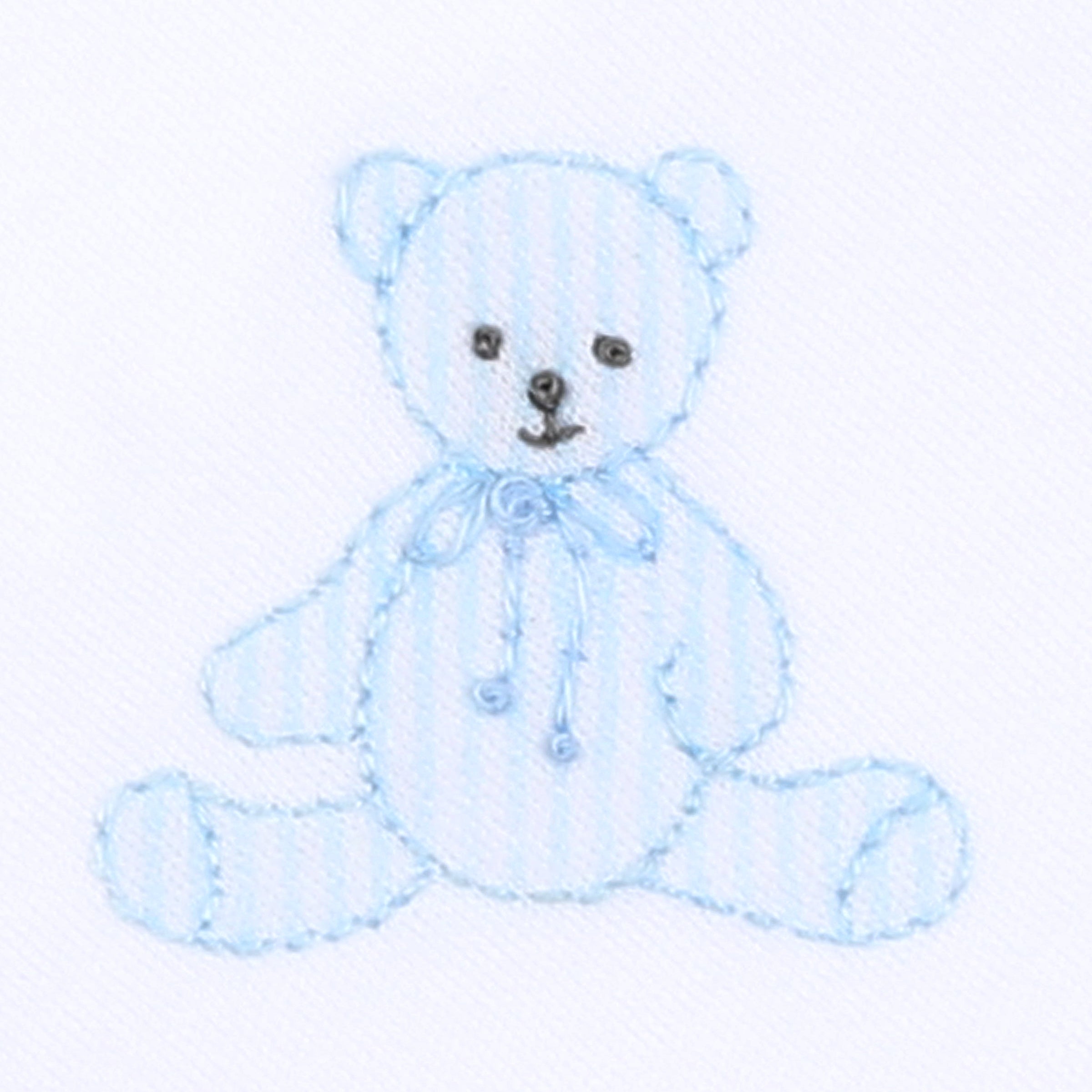 My Teddy Bib - Blue - Magnolia BabyBib