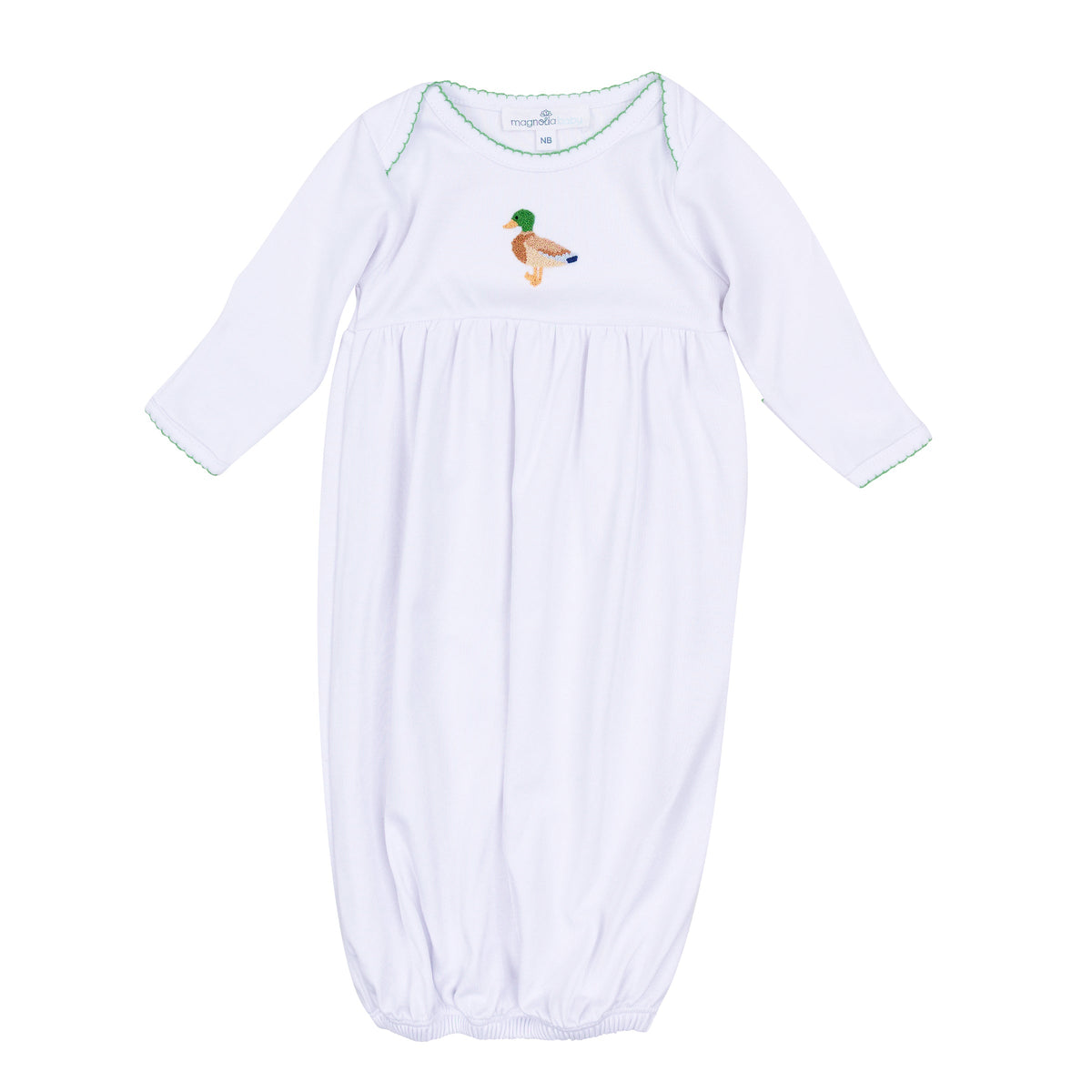 Mallard Moments Gathered Gown - Magnolia Baby Unisex