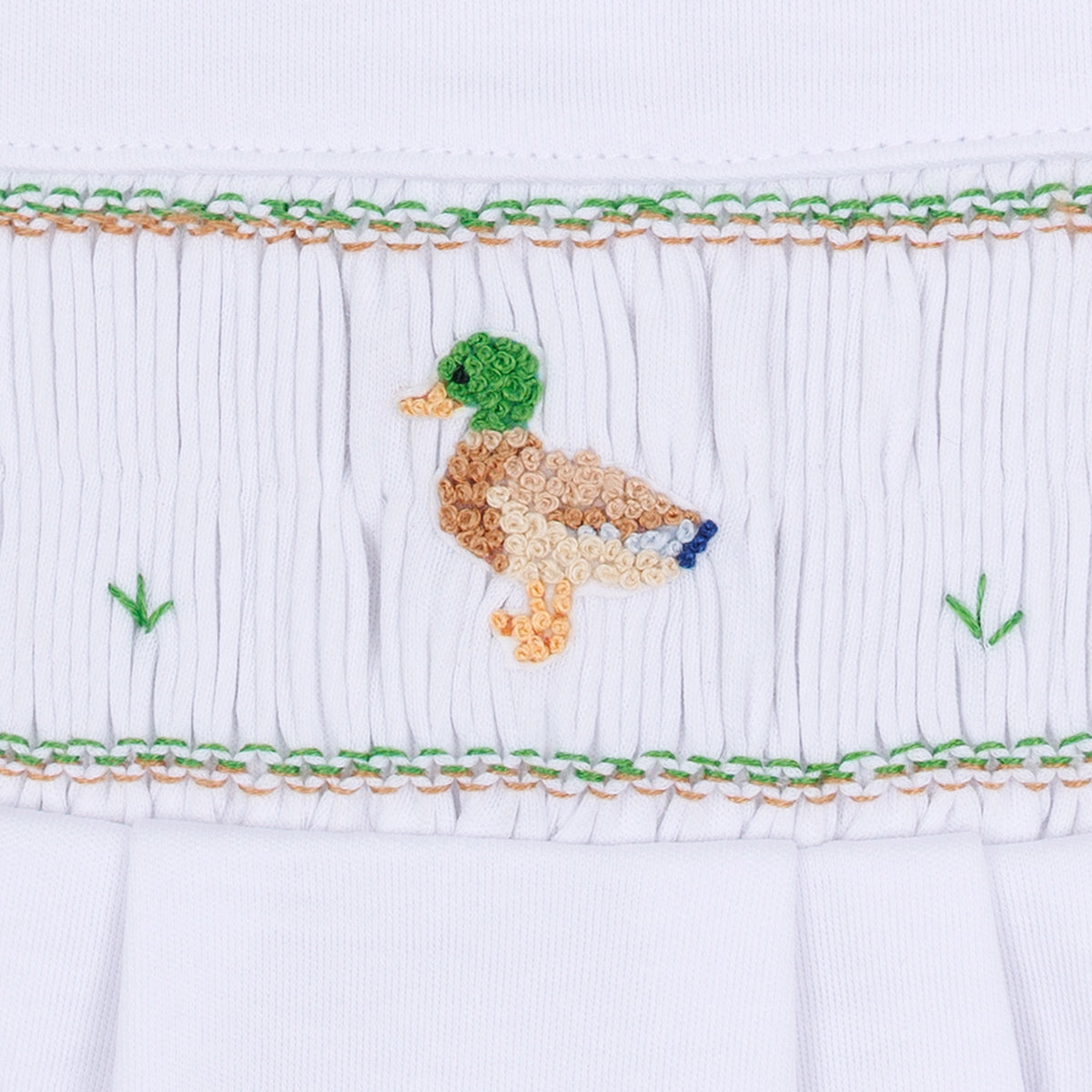 Mallard Moments Smocked Boy Bubble - Magnolia Baby Unisex