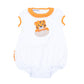Tiger Pride Applique Ruffle Bubble - Orange