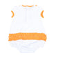Tiger Pride Applique Ruffle Bubble - Orange