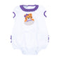 Tiger Pride Applique Ruffle Bubble - Purple