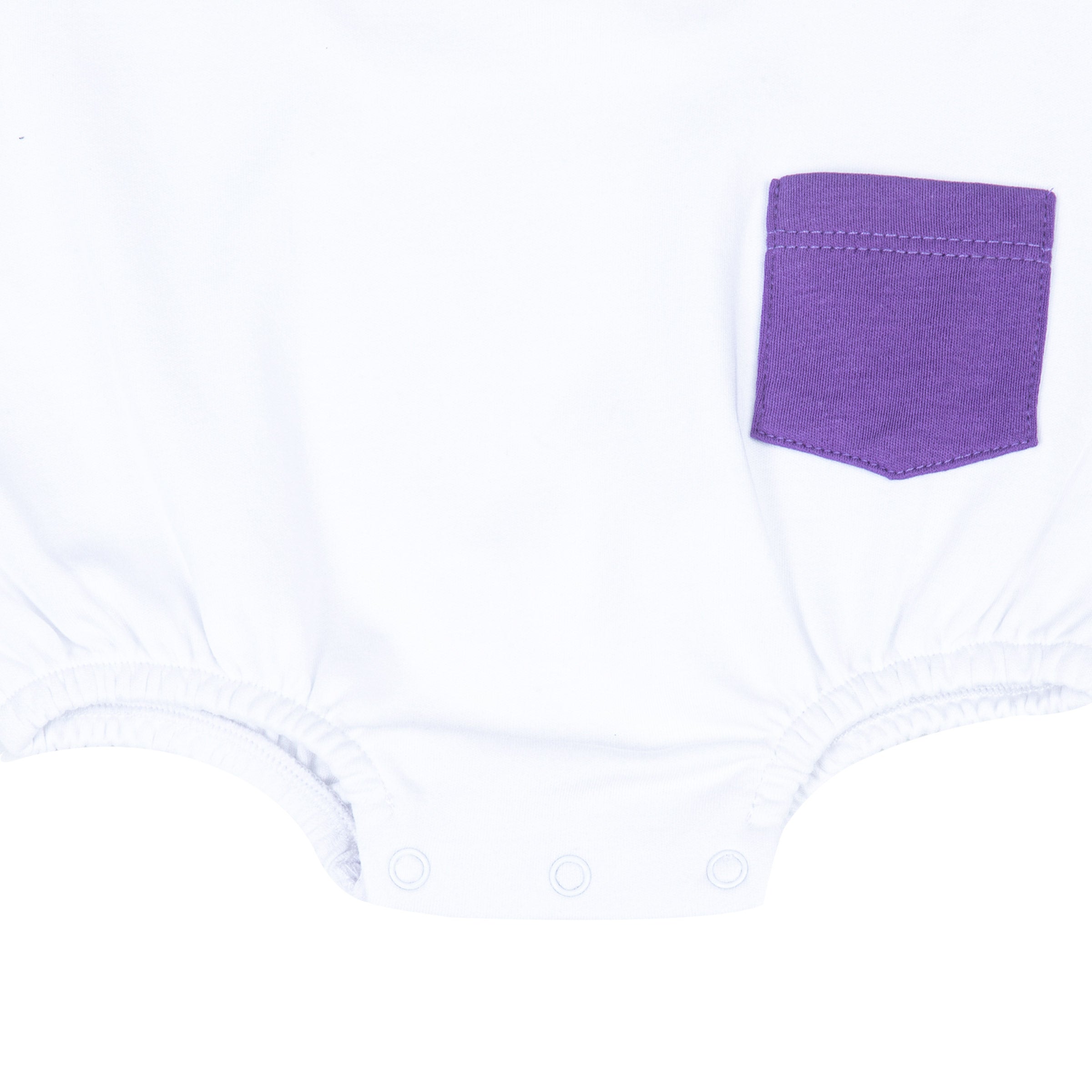 Tiger Pride Applique Boy Bubble - Purple