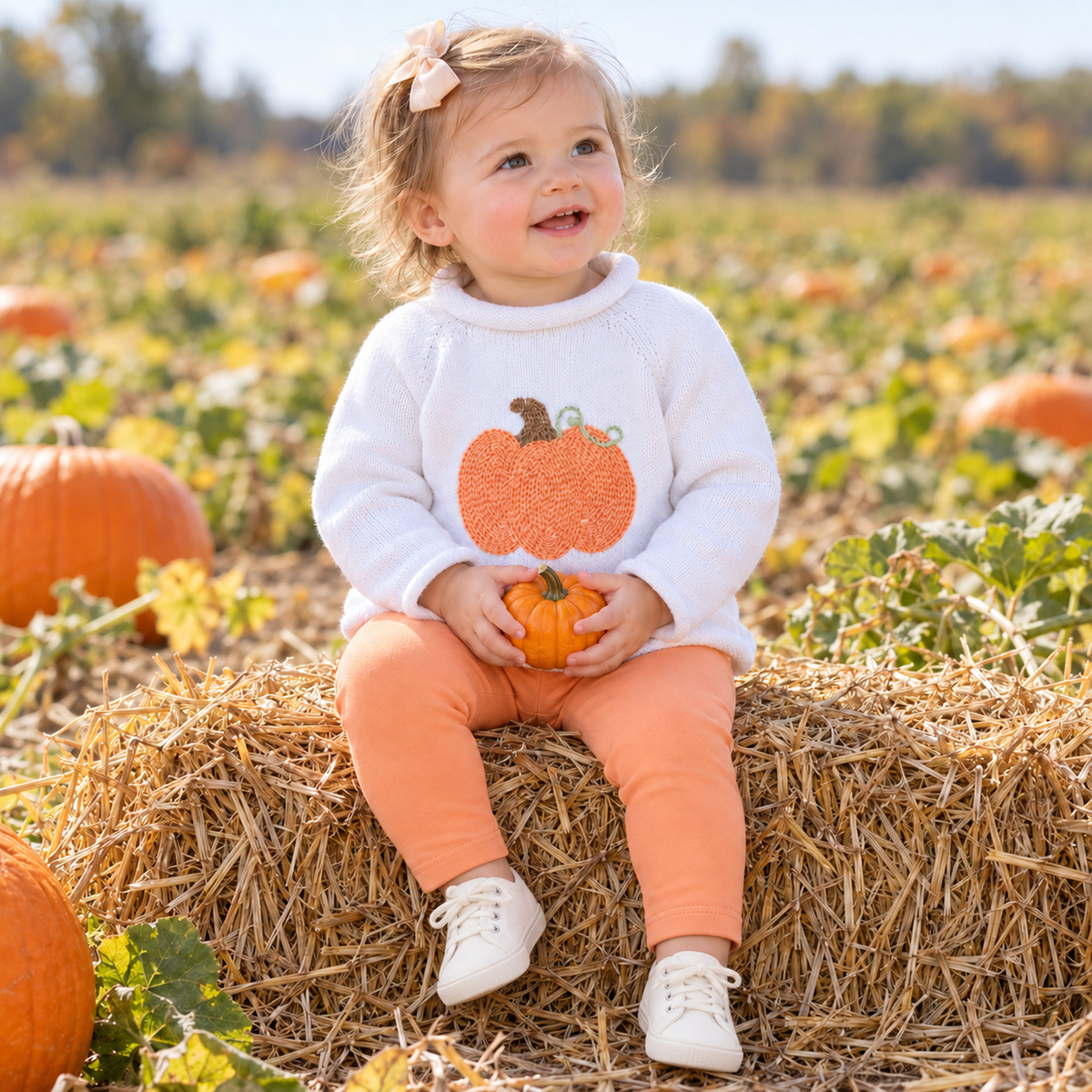 Baby Pumpkin Pullover Sweater