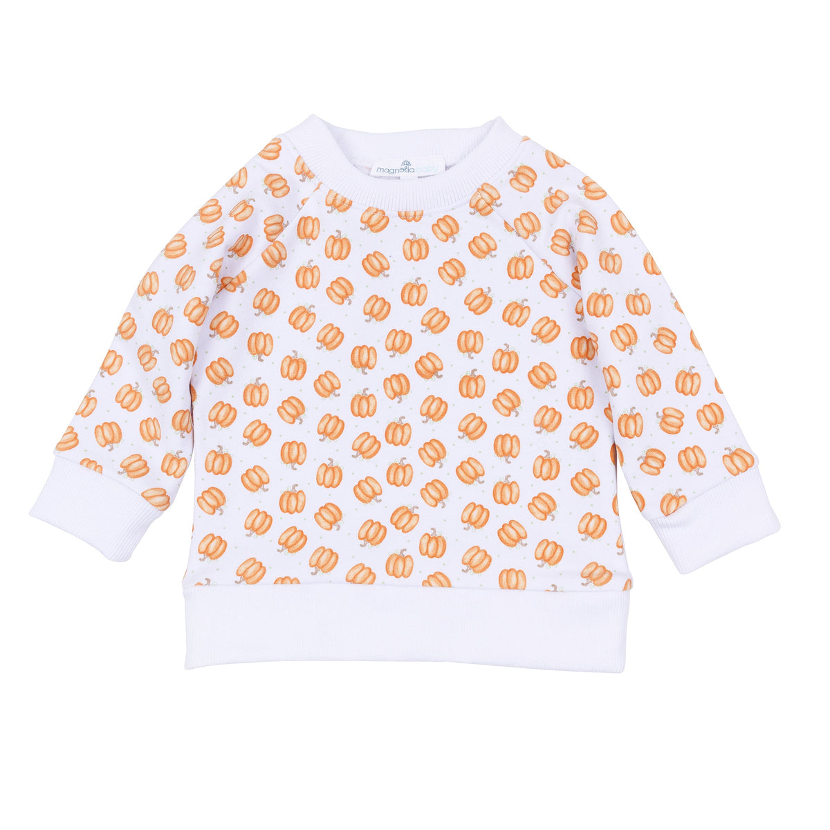 Baby Pumpkin Short Sleeve Bubble - Magnolia Baby Boy