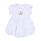 Frosted Wonderland Embroidered Ruffle Short Sleeve Bubble - Pink - Magnolia Baby Girl