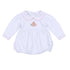 Frosted Wonderland Collared Ruffle Long Sleeve Bubble - Pink - Magnolia Baby Girl