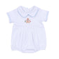 Frosted Wonderland Collared Short Sleeve Bubble - Light Blue - Magnolia Baby Boy