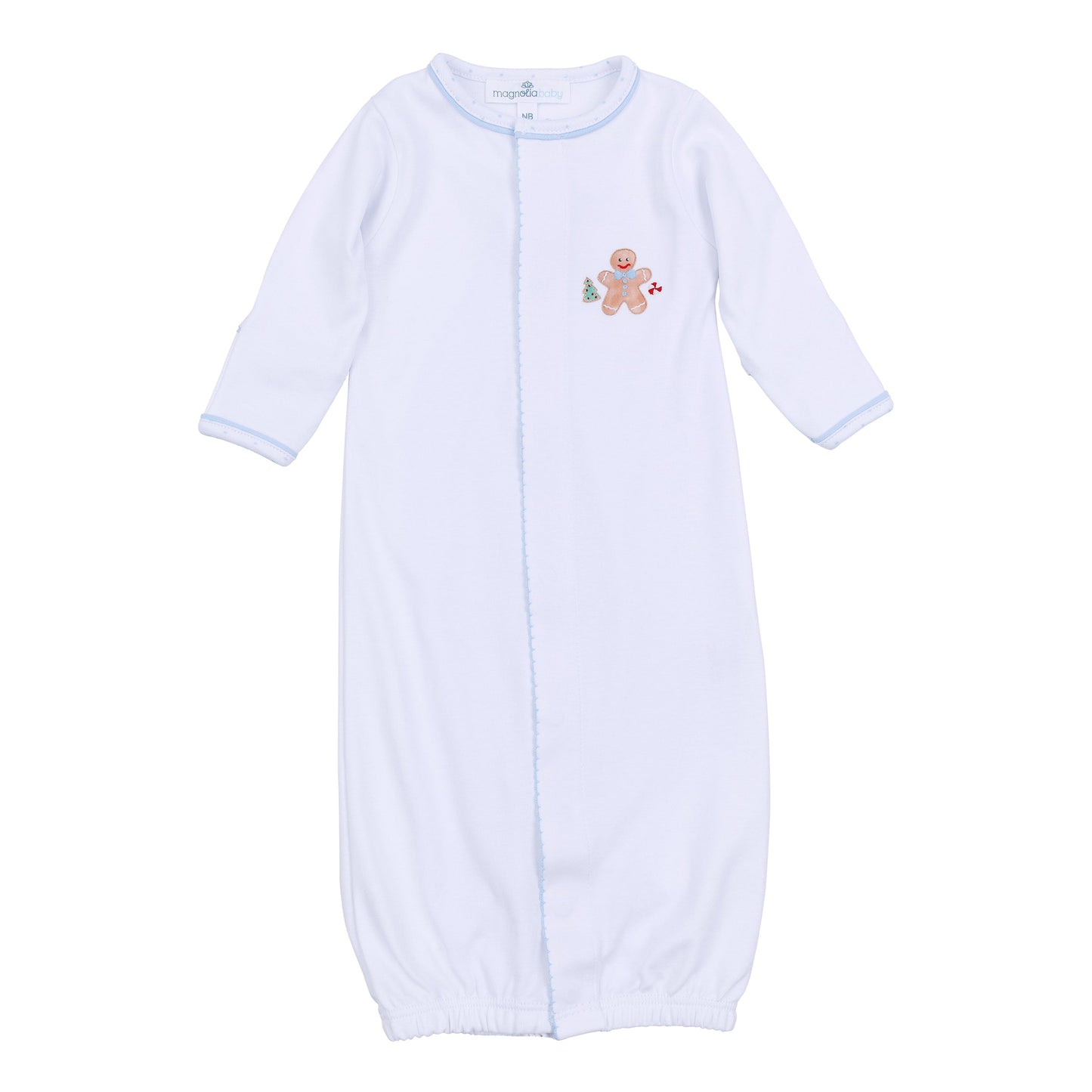 Frosted Wonderland Embroidered Converter - Light Blue - Magnolia Baby Boy