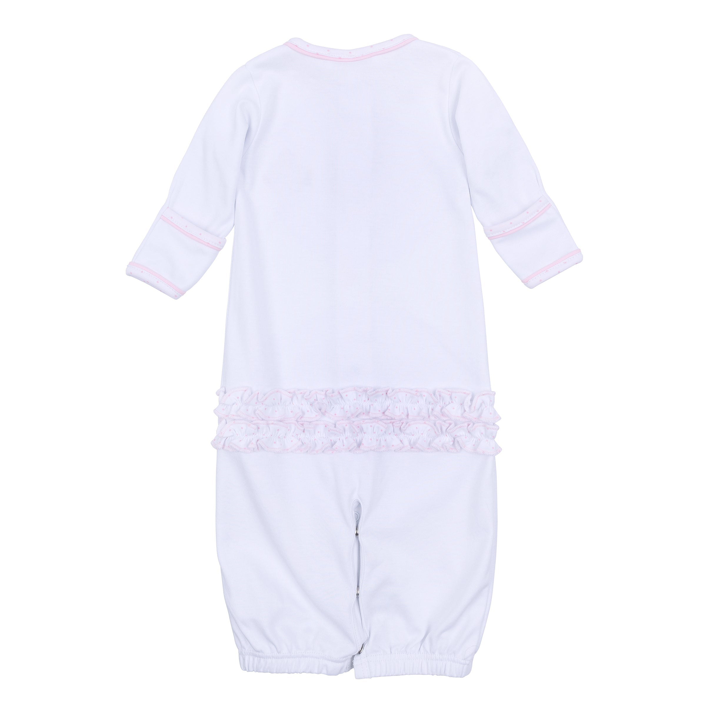 Frosted Wonderland Embroidered Ruffle Converter - Pink - Magnolia Baby Girl