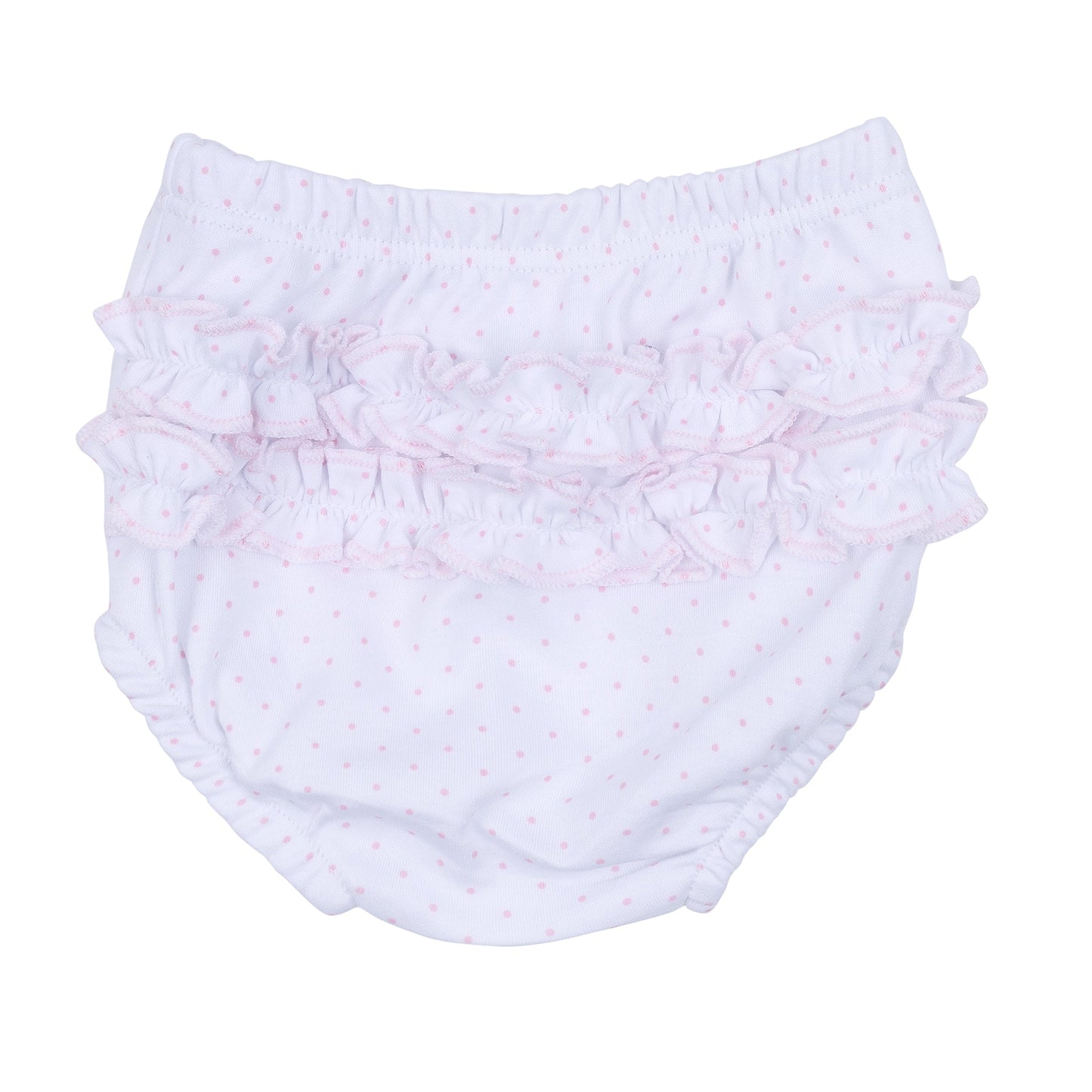 Frosted Wonderland Embroidered Ruffle Long Sleeve Diaper Cover Set - Pink - Magnolia Baby Girl