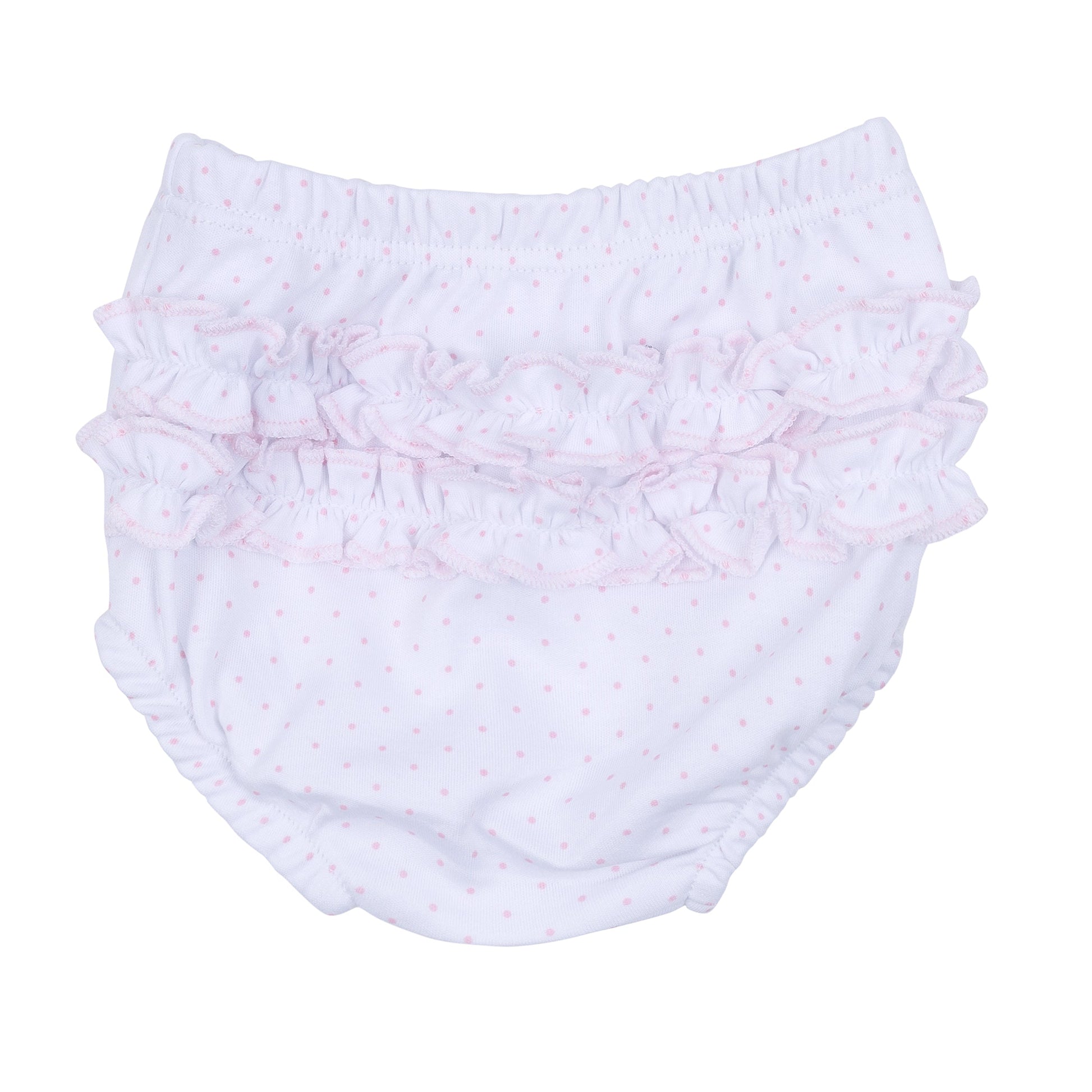 Frosted Wonderland Embroidered Ruffle Long Sleeve Diaper Cover Set - Pink - Magnolia Baby Girl