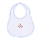 Frosted Wonderland Embroidered Bib - Light Blue - Magnolia Baby Boy