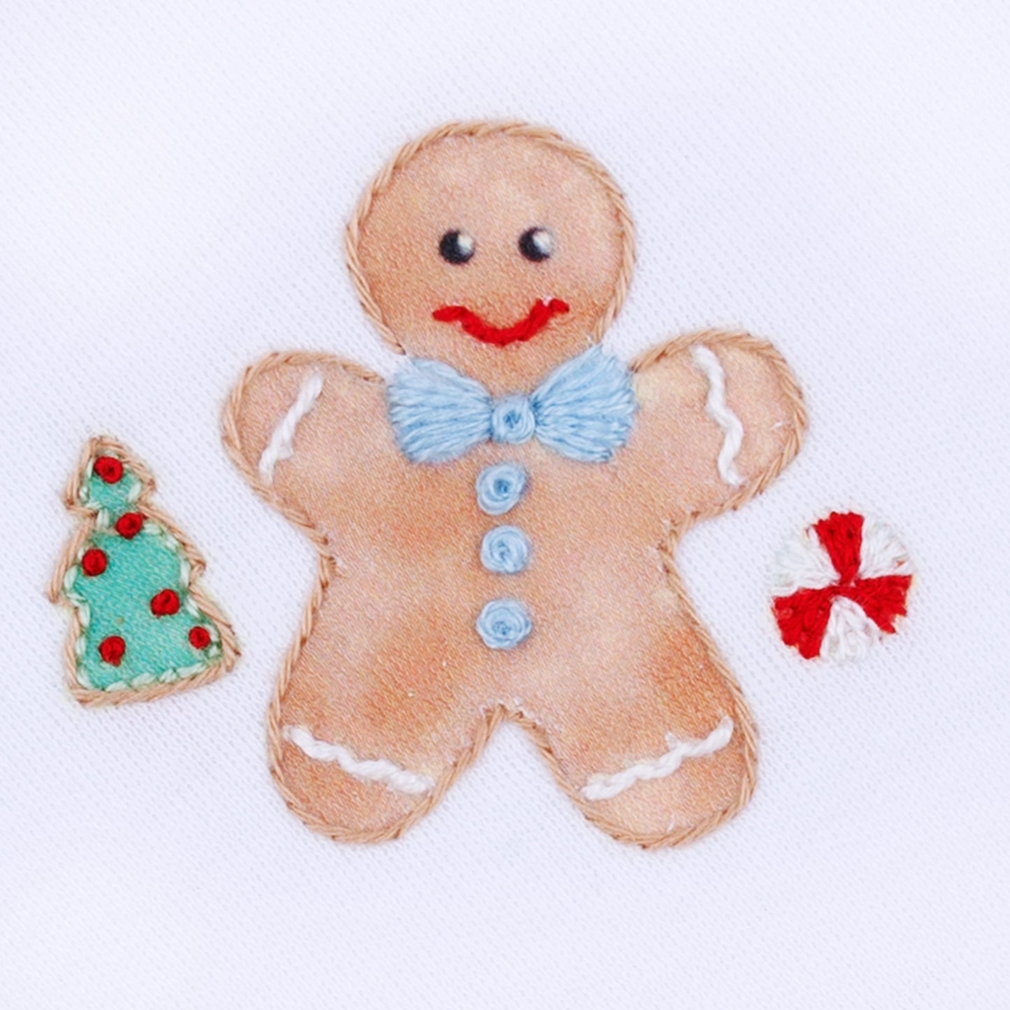 Frosted Wonderland Embroidered Bib - Light Blue - Magnolia Baby Boy