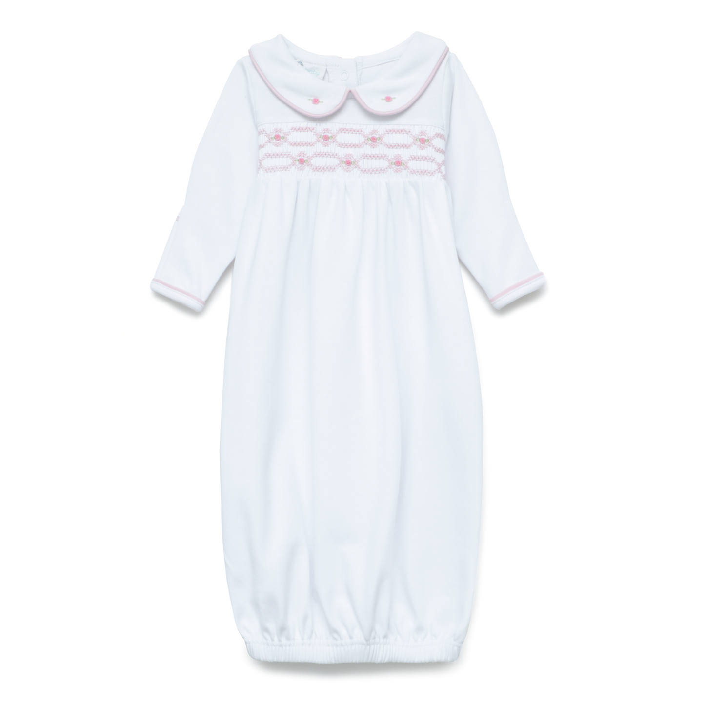 Poppy Smocked Gathered Gown - Magnolia Baby Girl