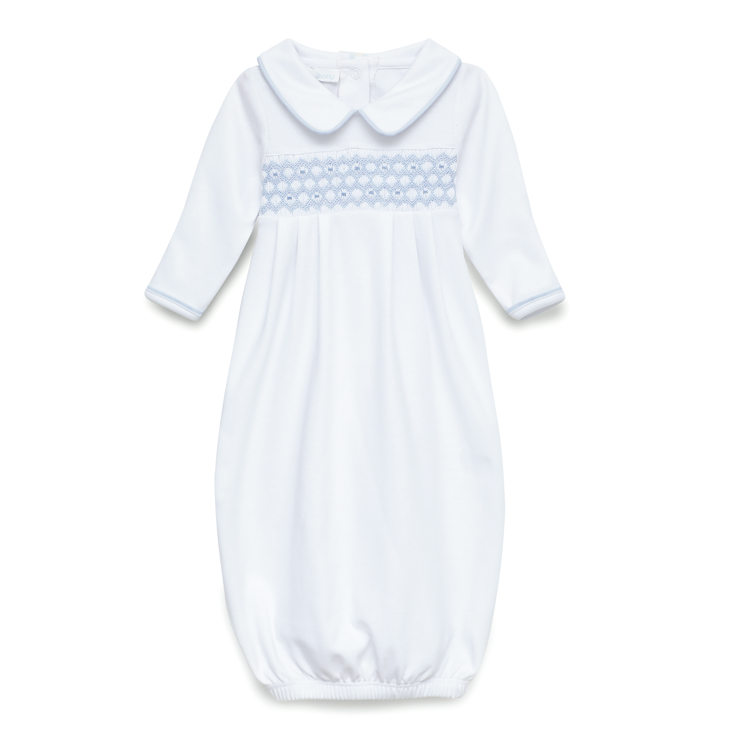 Charlie Smocked Pleated Gown - Magnolia Baby Boy
