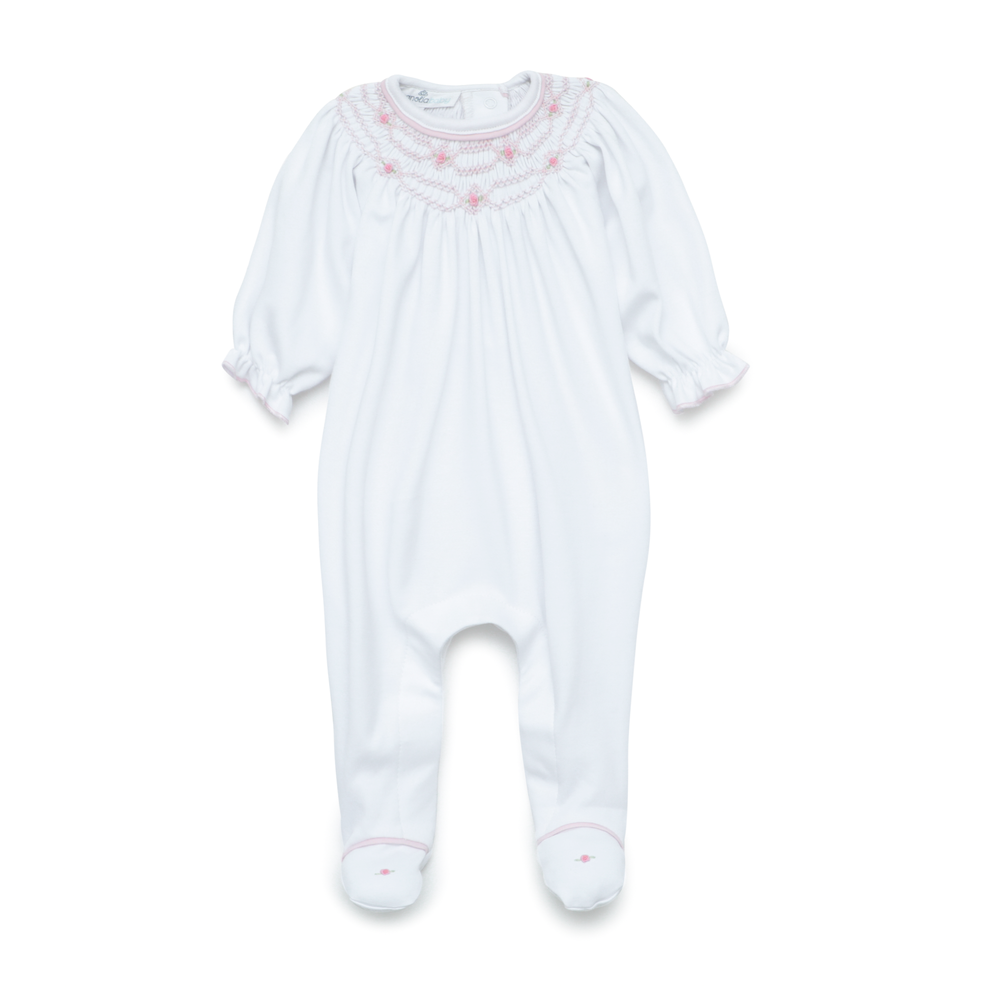 Poppy Bishop Footie - Magnolia Baby Girl